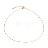 Brass Cable Chain Necklace NJEW-JN03110-01-1