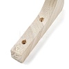 (Defective Closeout Sale: Hole Wrong Size)Wood Hanging Bracket AJEW-XCP0002-65-2