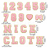 Fashewelry 38Pcs 38 Style Cloth Iron on/Sew on Patches DIY-FW0001-16-2