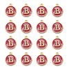Golden Plated Alloy Enamel Charms ENAM-S118-08B-2