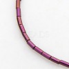 Electroplate Non-magnetic Synthetic Hematite Beads Strands G-J210C-04-1