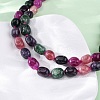 Natural Dyed Malaysia Jade Tumble Stone Nuggets Beaded Long Necklaces for Women NJEW-F340-A08-4