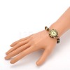 Tibetan Style Alloy Mixed Stone Watch Bracelets BJEW-JB01754-6