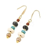 Natural & Synthetic Gemstone Dangle Earrings EJEW-JE07531-4