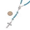 Synthetic Turquoise Necklaces NJEW-JN04651-3