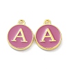 Golden Plated Alloy Enamel Charms ENAM-XCP0001-13A-1