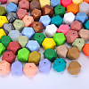 Hexagonal Silicone Beads SI-JX0020A-53-4