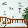 Translucent PVC Self Adhesive Wall Stickers STIC-WH0015-003-4
