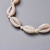 Cowrie Shell Choker Necklaces NJEW-JN02388-01-2