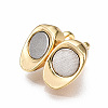 Brass Magnetic Clasps X-KK-N233-085-NF-3