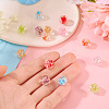 14Pcs 7 Colors Handmade Foil Lampwork Beads FOIL-TA0001-07-6