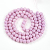 Transparent Baking Paint Glass Beads Strands DGLA-N009-10mm-02-3
