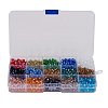 1 Box of 6mm Dia Hole 1mm Electroplate Round Rondelle Beads AB Color Faceted Multicolor Lot for Necklace Jewelry Making EGLA-PH0002-6x4mm-01-4