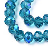 Electroplate Glass Beads Strands EGLA-A034-T1mm-L25-2