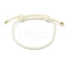 Adjustable Nylon Round Milan Cord Slider Bracelet Making FB-H001-01G-16-1