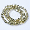 Electroplate Glass Beads Strands EGLA-A034-T4mm-A01-2