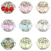 9Pcs 9 Colors Acrylic Rhinestone Rondelle Beads OACR-YW0004-54-1
