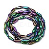 Electroplate Glass Beads Strands X-EGLA-L015-HP-HP-C01-3