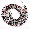 Spray Painted Synthetic Turquoise Beads Strands UNKW-T001-11K-03-5