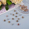 40Pcs 4 Colors Brass Spacer Beads JX115A-4