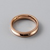 Titanium Steel Grooved Finger Ring Settings RJEW-WH0012-11A-2