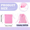 20Pcs Rectangle Velvet Drawstring Pouches TP-TA0001-03A-4