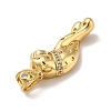 Brass Cubic Zirconia Pendants KK-H433-40G-3