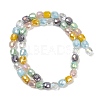 Electroplate Opaque Glass Beads Strands EGLA-G039-03A-01-2