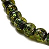 Handmade Dichroic Foil Glass Beads Strands DICH-U001-02E-3