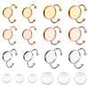 18Pcs 6 Style 304 Stainless Steel Open Cuff Ring Findings STAS-UN0042-76-1