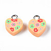 Handmade Polymer Clay Charms CLAY-N006-46C-2