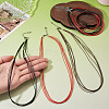 6Pcs 3 Colors 1MM Polyester&Cotton Waxed Cord 5-Strand Necklace Making MAK-TA0001-36B-5