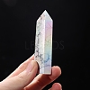 Point Tower Electroplate Natural Howlite Healing Stone Wands PW-WG41958-01-3