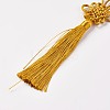 Polyester Tassel Pendant Decorations HJEW-WH0004-A06-2