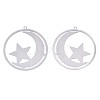 201 Stainless Steel Filigree Pendants X-STAS-S118-013P-2