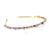 Natural Lilac Jade Hair Bands PW-WGC1C33-29-1