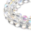 Synthetic Moonstone Beads Strands G-P528-J01-13-3