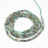Natural African Turquoise(Jasper) Beads Strands G-T064-18-2mm-2