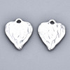 Rack Plating Hammered Alloy Pendants PALLOY-T077-98S-RS-1