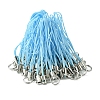 100Pcs Polyester Cord Mobile Straps MOBA-FS0001-02B-1