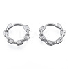 Non-Tarnish 316 Surgical Stainless Steel Chain Shape Hoop Earrings for Men Women EJEW-N052-07-1
