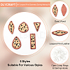 Olycraft DIY Leopard Print Geometry Earring Making Kit DIY-OC0009-69-4