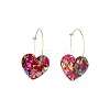 Resin Hoop Earrings FS-WG60B6C-03-3