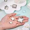 6Pcs 6 Styles 304 Stainless Steel Pendant Cabochon Settings STAS-TA0001-47A-6