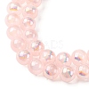 Plating Natural Selenite Beads Strands G-G120-A01-01-02-2