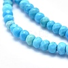 Dyed & Heated Natural Howlite Beads Strands X-G-G768-03-2