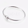 Tarnish Resistant 304 Stainless Steel European Style Bangle Making BJEW-I267-003B-1