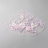 3D Flower Pattern Rayon Embroidery Ornament Accessories DIY-WH0399-52A-2