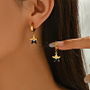 Stainless Steel Star Hoop Earrings HU8355-4