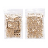100 Pairs Brass Bullet Clutch Earring Backs KK-YW0001-32-8